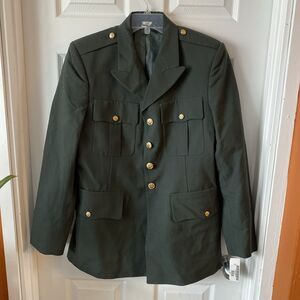 US Army Mens 40R Poly Wool Jacket Uniform Army Green DSCP Uniart Corp
